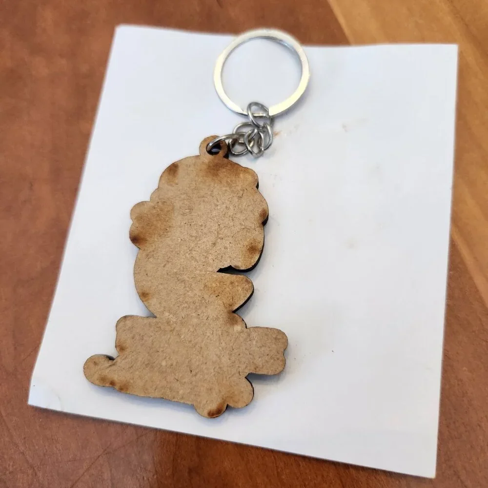 Dolphin Cove Jamaica 🇯🇲 Souvenir Keychain‎ - Wood Mascot Charm